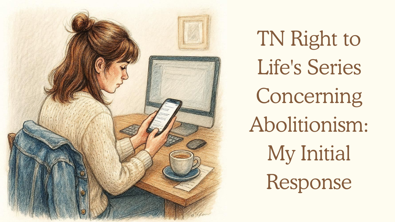 TN Right to Life’s Series Concerning Abolitionism: My Initial Response