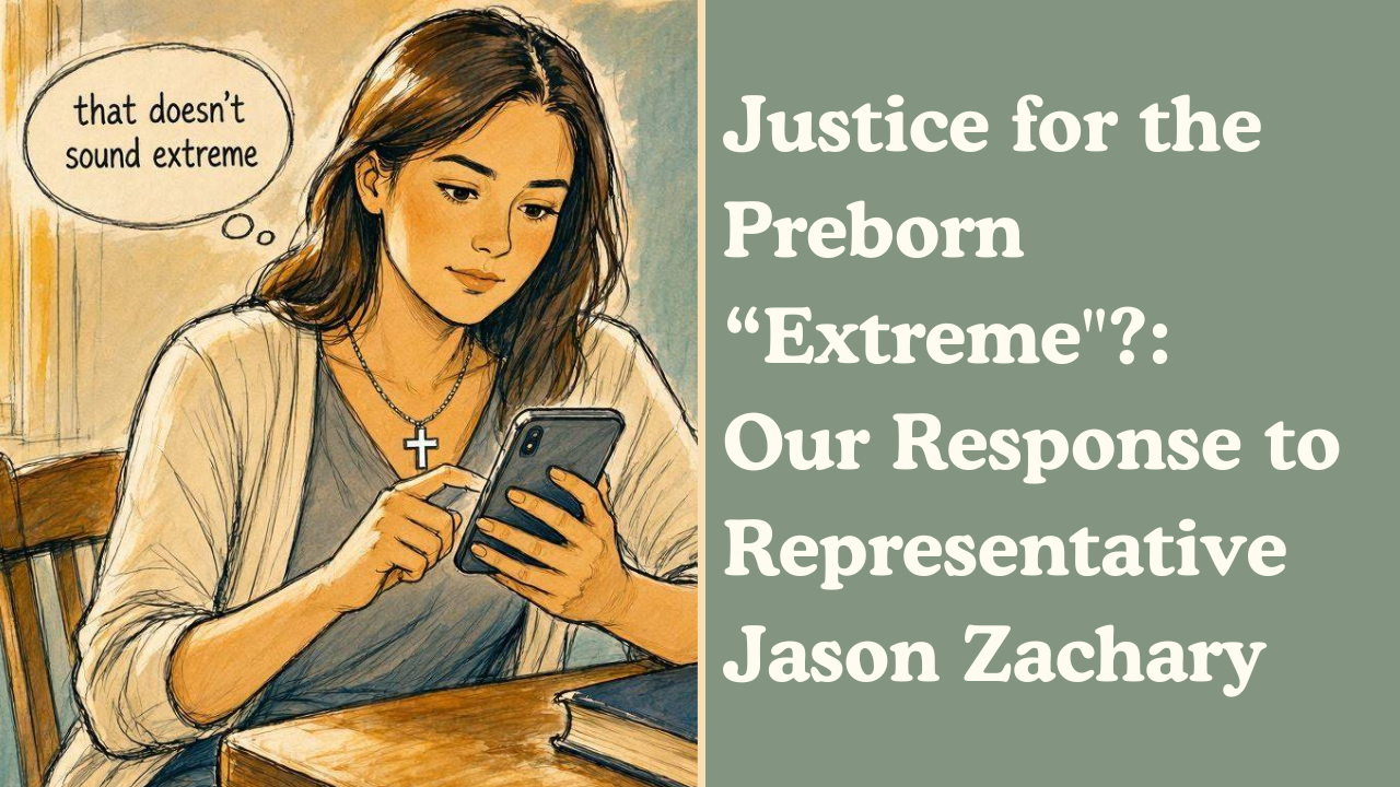 Why is Justice for the Preborn “Extreme”?: Our Response to Representative Jason Zachary